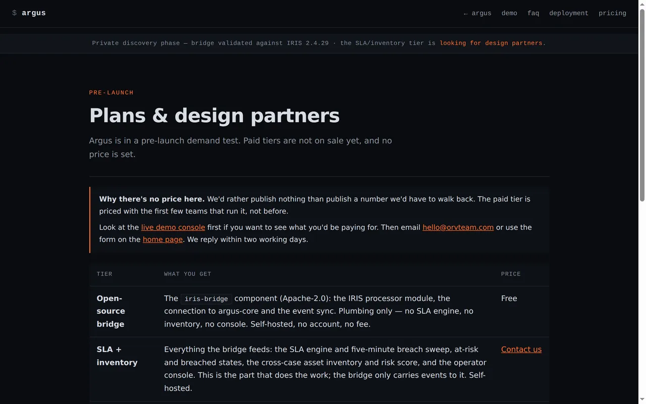 Argus — SLAs and Asset Inventory for DFIR-IRIS — Inside the project 3