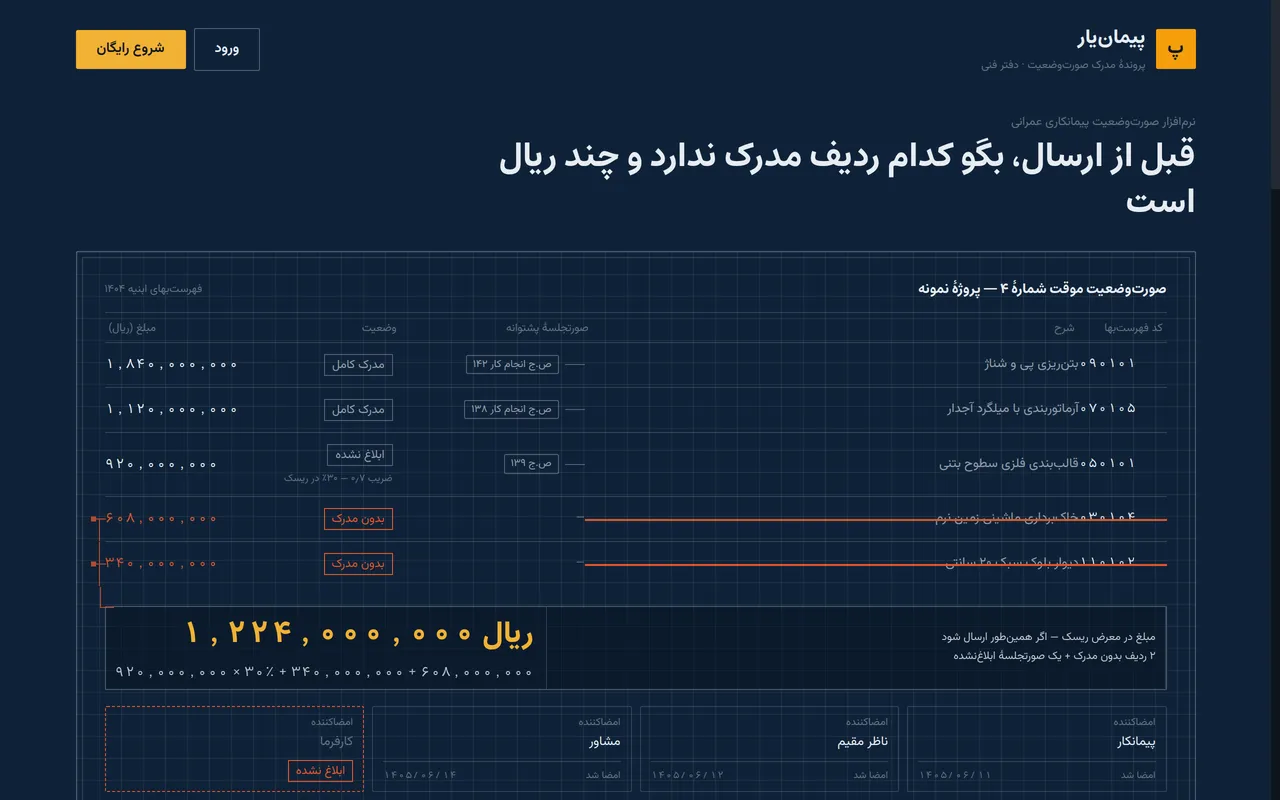 Peyman-yar — Progress Statement Evidence Desk