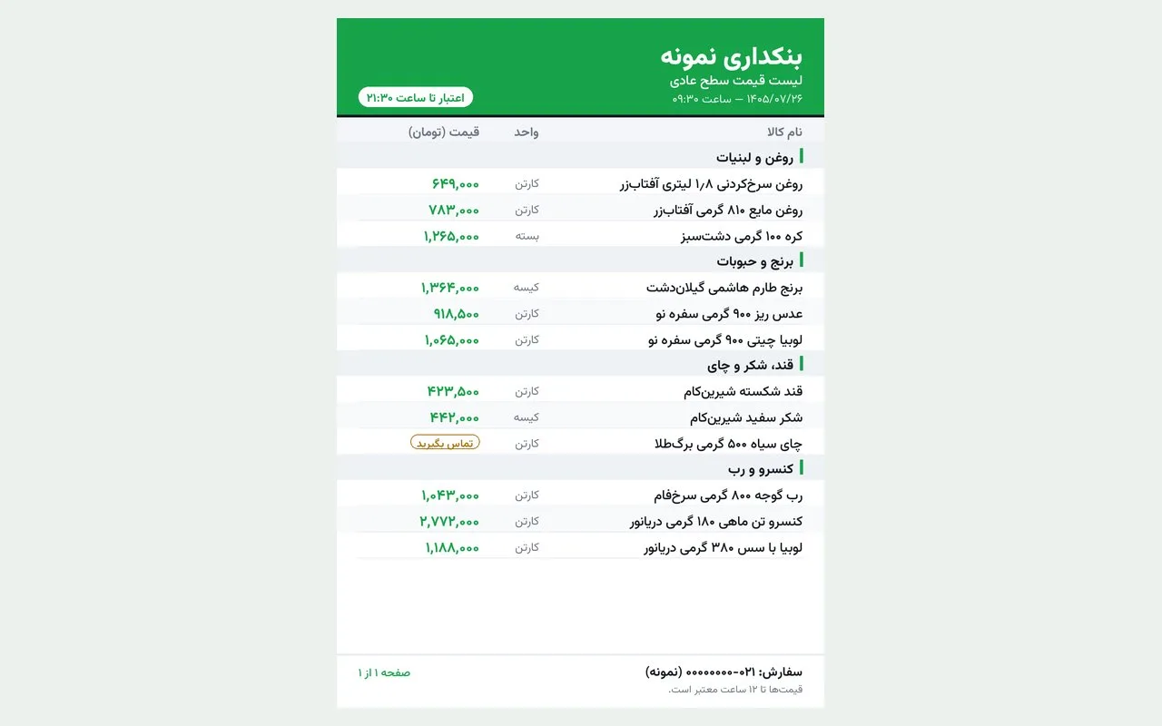 Qeymatnameh — Tiered Price Lists for Wholesalers — Inside the project 3