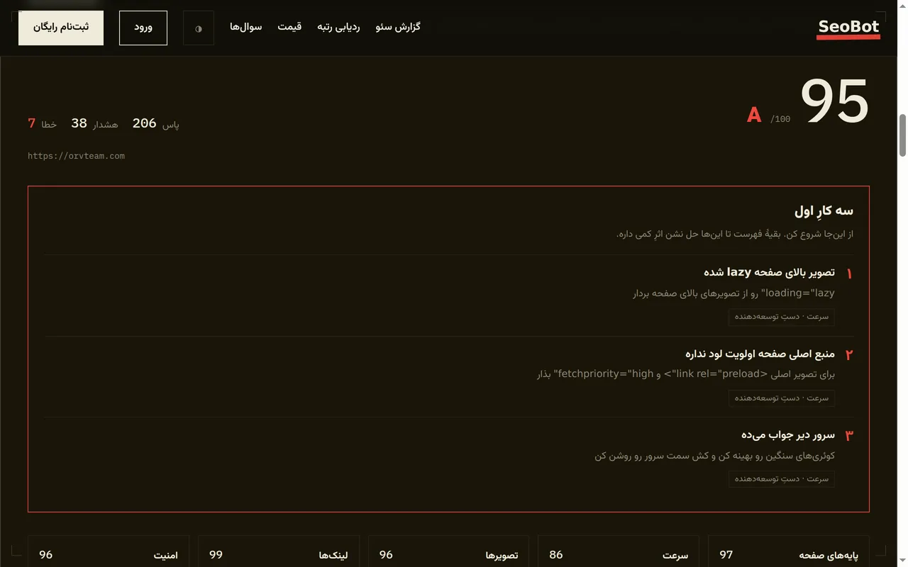 SeoBot — Persian SEO Rank Tracker — Inside the project 1