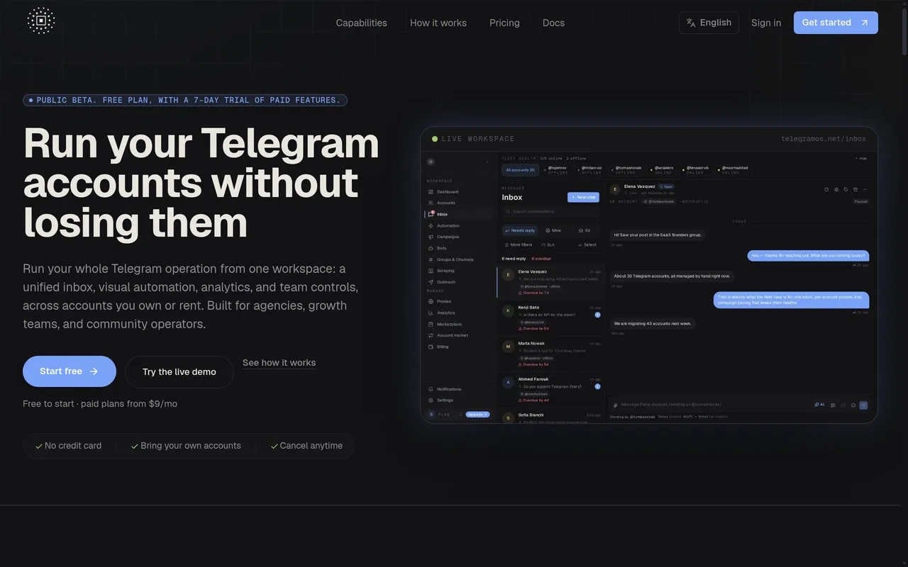 Telegram Automation Platform