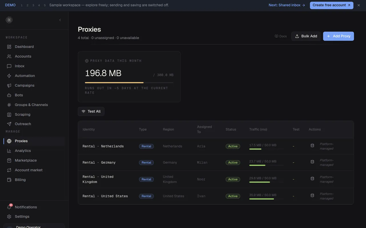 Telegram Automation Platform — Inside the project 6